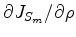 $ {\partial{J_{S_{m}}}}/{\partial{\rho}}$