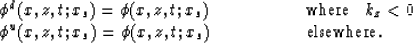 \begin{eqnarraystar}
\phi^d(x,z,t;x_s) & = & \phi(x,z,t;x_s) \mbox{\hspace{2cm} ...
 ...,z,t;x_s) & = & \phi(x,z,t;x_s) \mbox{\hspace{2cm} elsewhere}.\end{eqnarraystar}