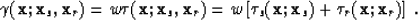 \begin{displaymath}
\gamma({\bf x};{\bf x}_s,{\bf x}_r) = w\tau({\bf x};{\bf x}_...
 ...u_s({\bf x};{\bf x}_s) + \tau_r({\bf x};{\bf x}_r) \right] \;. \end{displaymath}