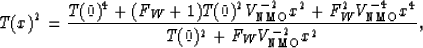 \begin{displaymath}
T(x)^2 =
{{
T(0)^4
+
( F_W + 1 )
T(0)^2 V_{\mbox{\rm\scripts...
 ...
\over
T(0)^2 + F_W V_{\mbox{\rm\scriptsize NMO}}^{-2} x^2
}}
,\end{displaymath}