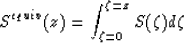\begin{displaymath}
S^{equiv}(z) = \int_{\zeta = 0}^{\zeta = z} S(\zeta) d\zeta\end{displaymath}