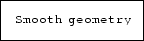 \fbox {\tt Smooth geometry}
