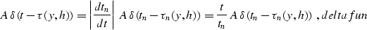 \begin{displaymath}
G=v \tau {\sqrt{\cos^2{\gamma}+DK}\over \cos{\gamma}}\;,
\EQNLABEL{GS}\end{displaymath}
