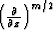 $\left({\partial \over {\partial
z}}\right)^{m/2}$