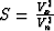 $S = {V_x^2 \over V_n^2}$