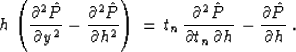 \begin{displaymath}
\hat{P}\left(y,h,t_n\right)=t\,P\left(y,h,t_n\right)\;.\end{displaymath}
