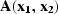 ${\bf A(x_1, x_2)}$