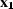 ${\bf x_1}$
