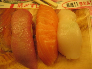 Fatty Tuna, Salmon and Scallop