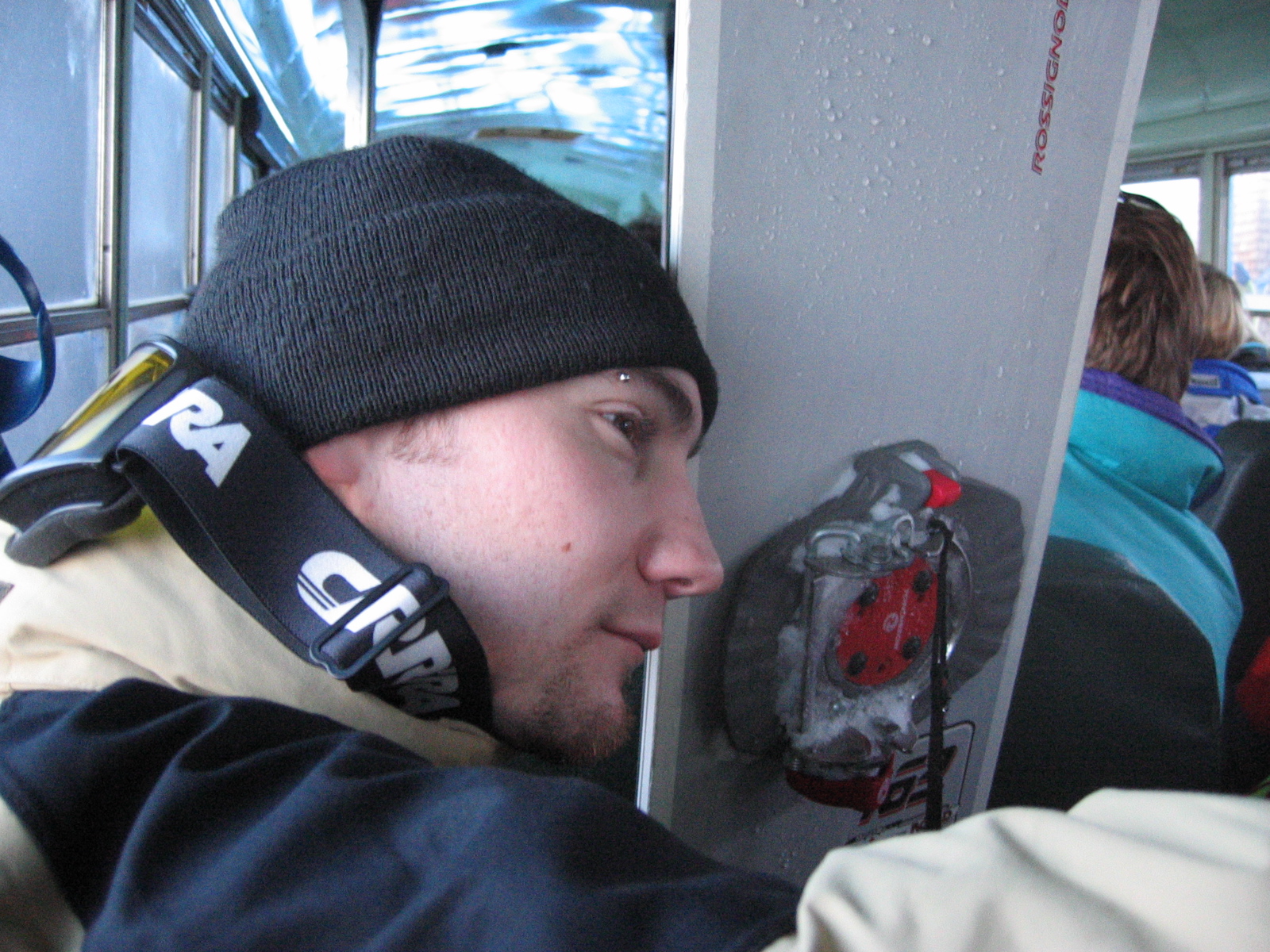 Vinnie heading back on the bus