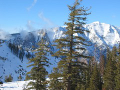 Clouds and mountains