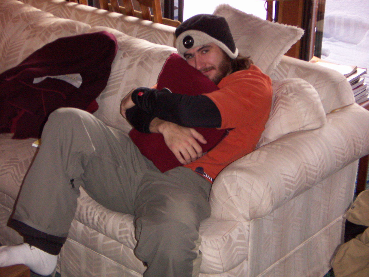 marcos & the scarry bear pillow