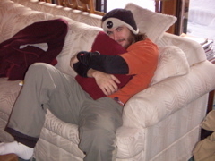 marcos & the scarry bear pillow