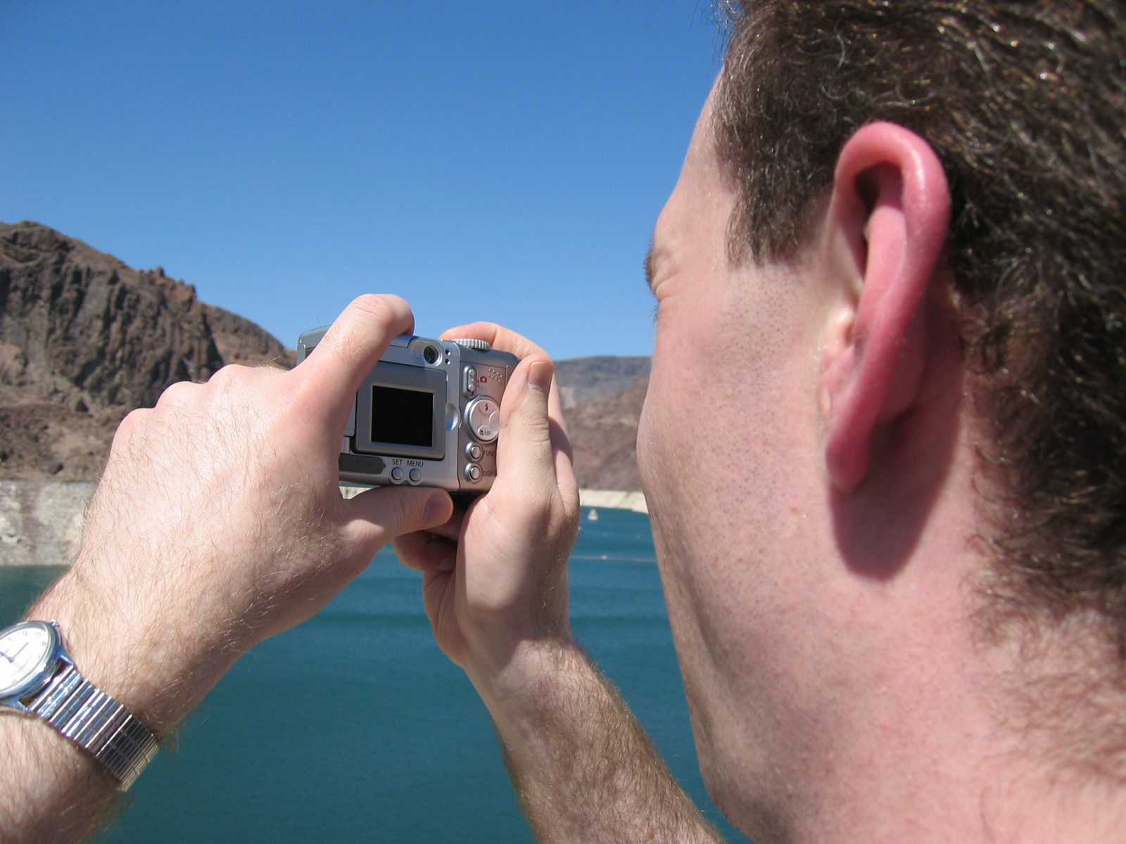 Dick taking a picture