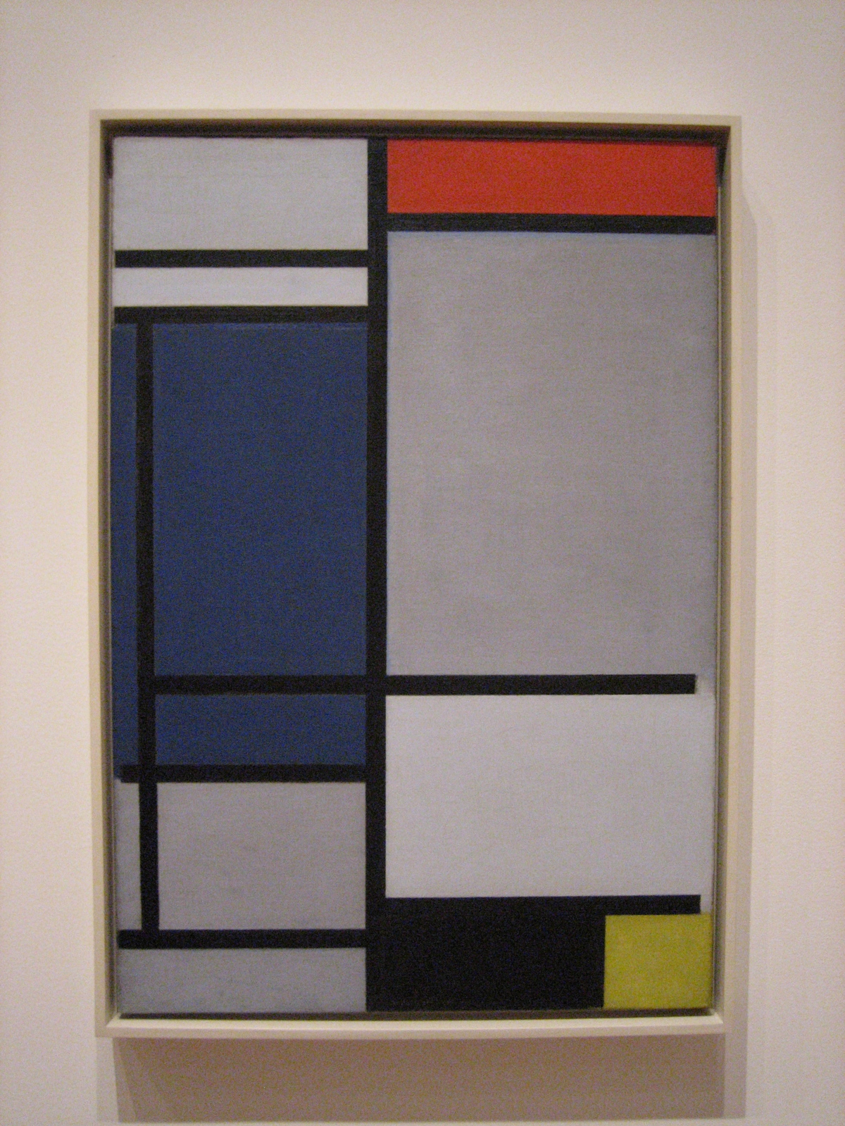 Composition in Red, Blue, Black, Yellow, and Gray