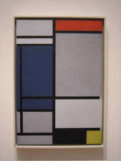 Composition in Red, Blue, Black, Yellow, and Gray