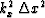 $k_x^2 \,\Delta x^2$
