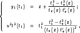 \begin{displaymath}
{{dt_0}\over{dy_0}}={{t_0'(x)}\over{y_0'(x)}}={{\sin{\alpha}}\over u}=
{{t_v'(x)} \over \sqrt{1+u^2\left(t_v'(x)\right)^2}}\end{displaymath}