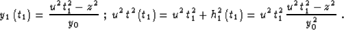 \begin{displaymath}
t_0\left(y_0\right)={\sqrt{z^2+y_0^2} \over u}\;,\end{displaymath}